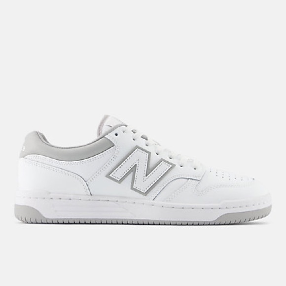 *NEVER WORN* NEW BALANCE 480 - White Grey (womens 7.5 US) - Picture 2 of 5